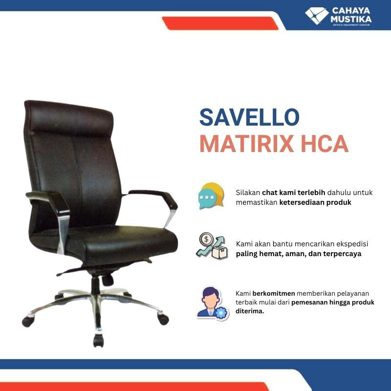 Kursi Manajer/Kursi Staff/Kursi Kantor/Kursi Kerja Putar/Kursi Putar Malang Savello Matrix HCA