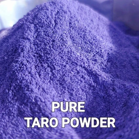 Bubuk Rasa Taro Powder Bubuk Kue Bahan Cake Minuman Kemasan Isi 40 Gram Warna Ungu Ubi