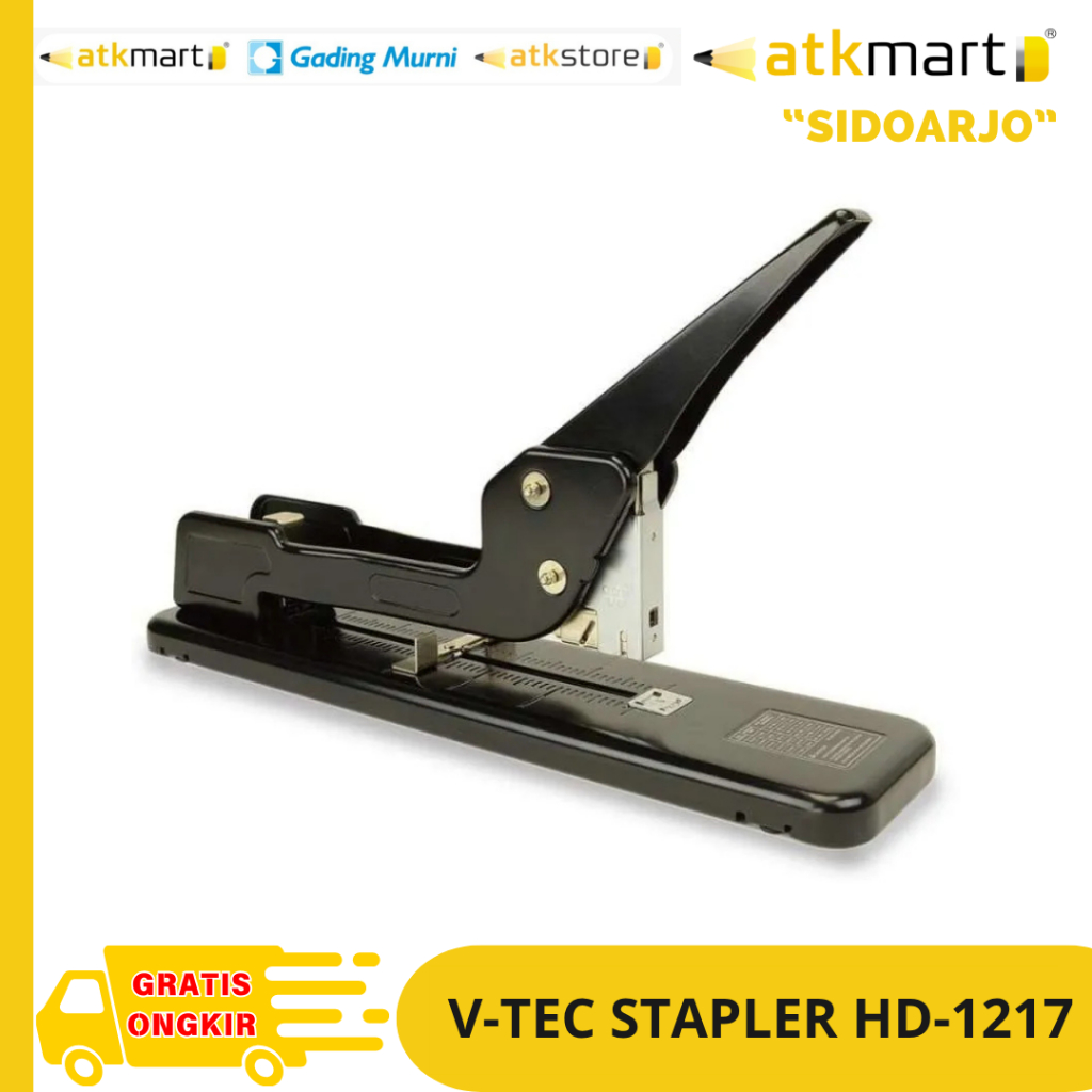 STAPLER BESAR JUMBO JILID V-TEC STAPLER HD-1217 JEPRETAN HEKTER KERTAS TEBAL