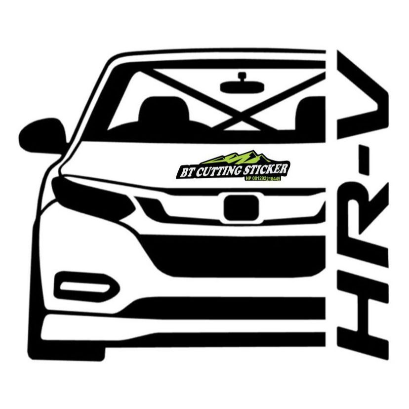 Stiker mobil Honda HRV / cutting sticker mobil HRV / sticker crv