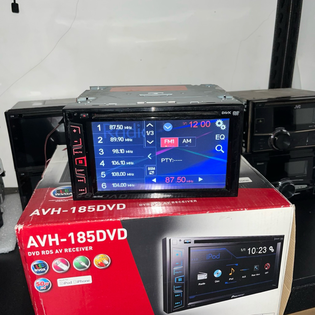 Head unit Pioneer AVH 175 DVD belom bluetooth good conditions