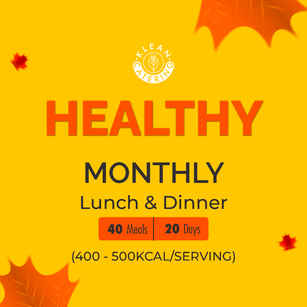 Klean Healthy Diet Catering - Monthly Lunch (40 Meals/20 Days)