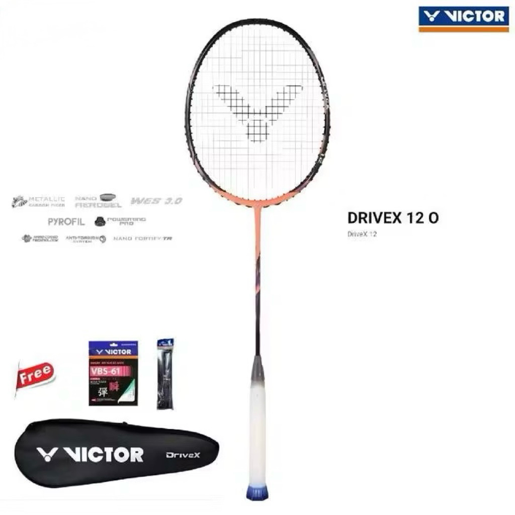 RAKET BADMINTON VICTOR DRIVEX 12 ORIGINAL