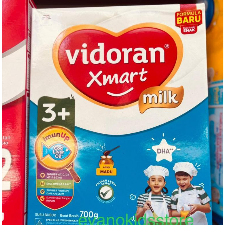 SUSU VIDORAN XMART MILK 3+ MADU 700 gram, VANILLA SUSU ANAK BALITA 3 TAHUN KEATAS