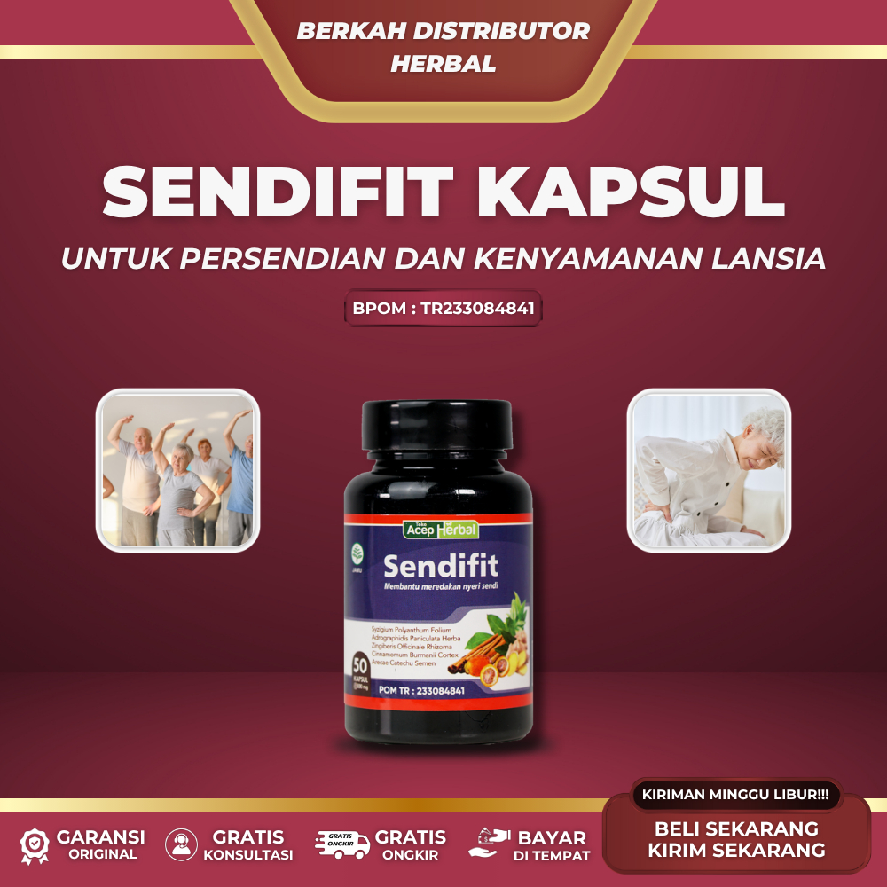 Obat Herbal Sendifit Untuk Nyeri Sendi, Tulang, Nyeri Sendi, Nyeri Lutut, Nyaman Bahu, Asam Urat - F