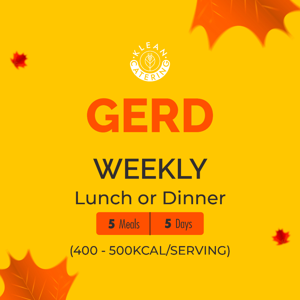 Klean Gerd Diet Catering Sehat - Weekly (5 Meals/5 Days)