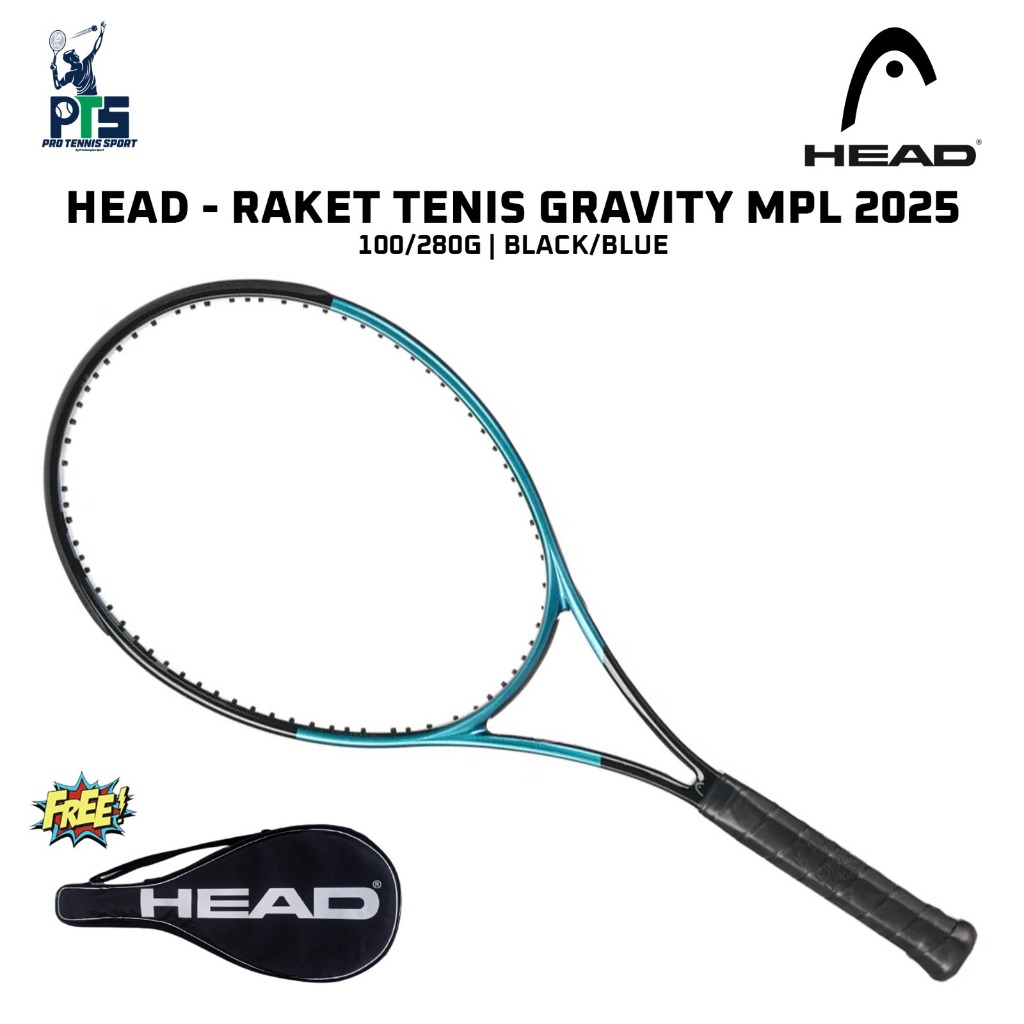 Raket Tenis HEAD Gravity MPL 100/280G Black Blue