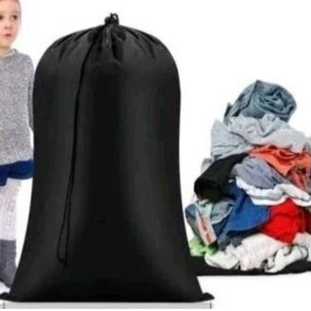 Tas Laundry Jumbo Parasut Anti Air Kapasitas Besar / Tas Baju Kotor Laundry / Tas Laundry Serut Jumb