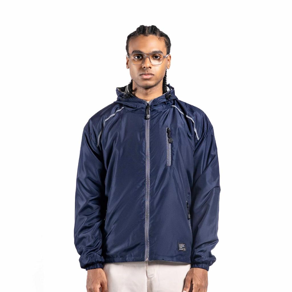 Eiger - Jaket Cowok Parasut Pria Outdoor Hoodie Keren Motor Regen Waterproof