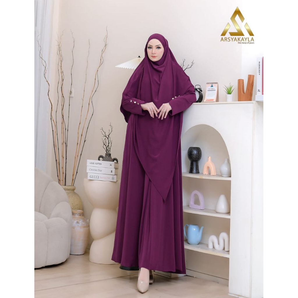 MADINA SET HIJAB~BY ARSYA KAILA~GAMIS SET HIJAB MARBELA ANTI UV PREMIUM~FASHION MUSLIM~GAMIS WANITA 