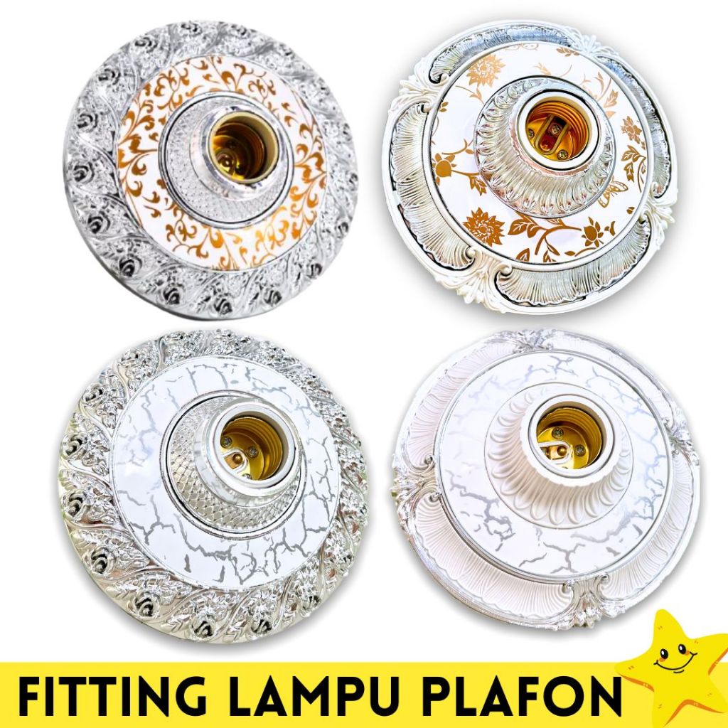 Fitting Hias Plafon Fitting Plafon Fitting Lampu Plafon Hias Gantung Modern Ornamen Lampu Plafon DPQ