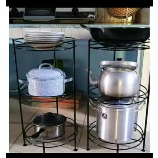 Rak 3 Susun untuk Panci dan Ceret Minimalis