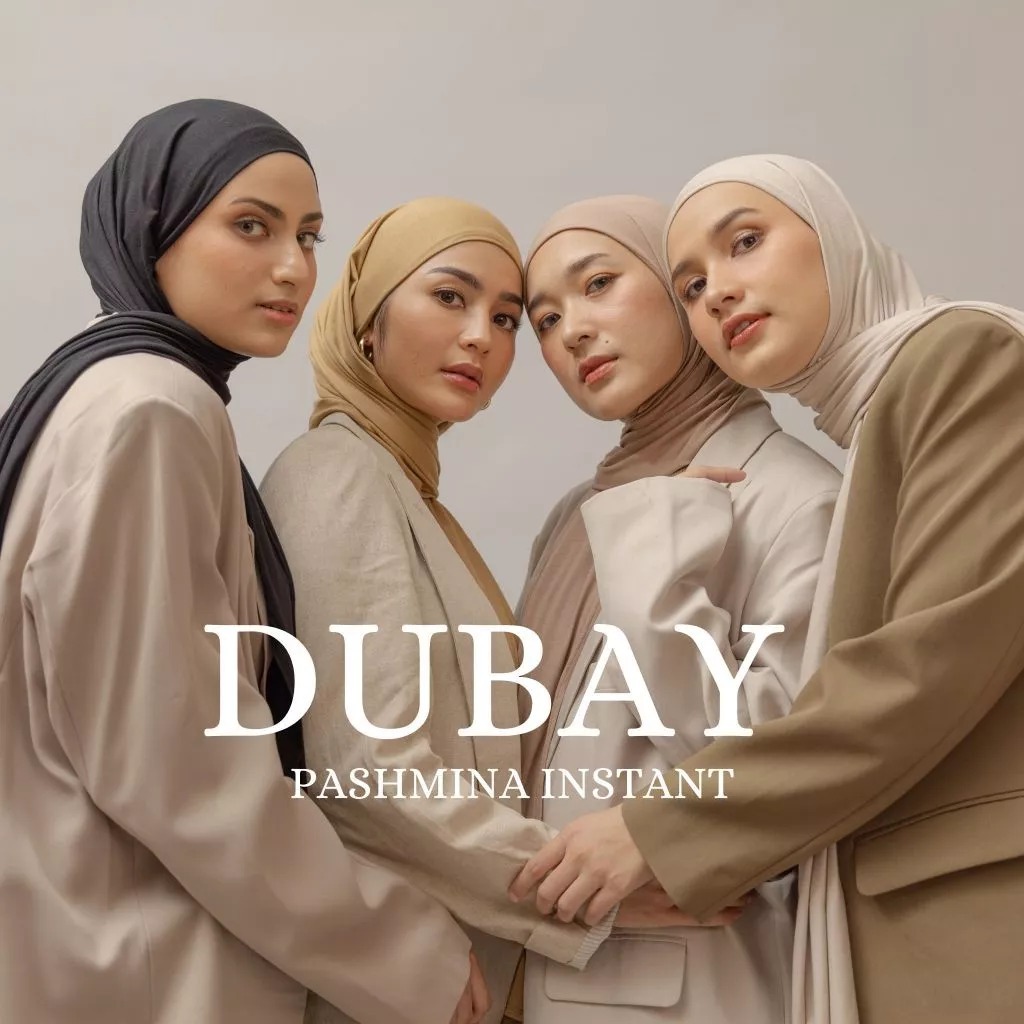 Hanum Dubay Pasmina Instan Hanum Sofya Hijab Instan kerudung Wanita Hanum