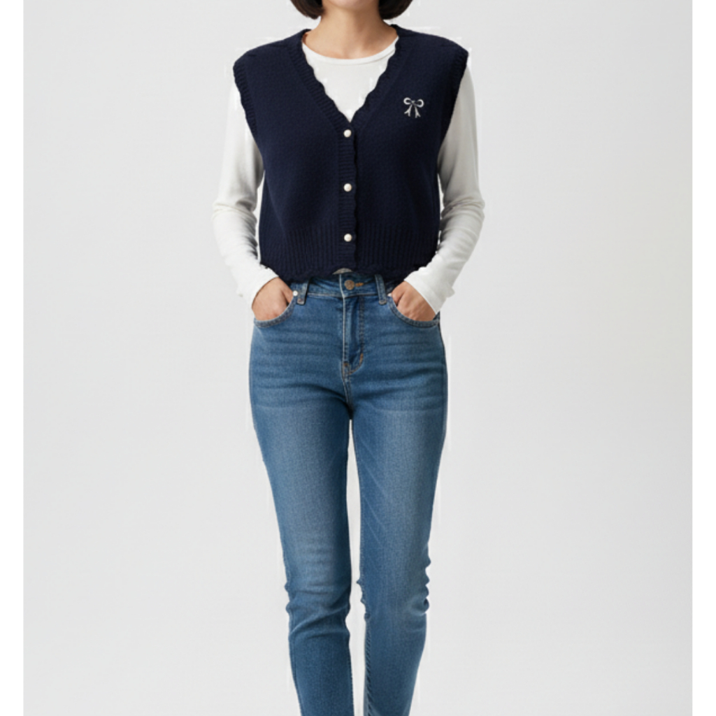 Amour Mode Vest Rajut Pita | Atasan Vest Wanita | Vest Rajut Wanita