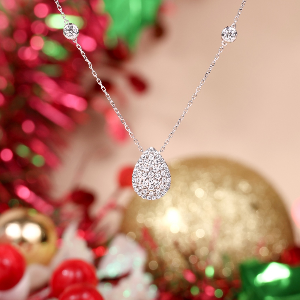 Kalung Berlian Eropa Model Sabrina Setting - JB Berlian