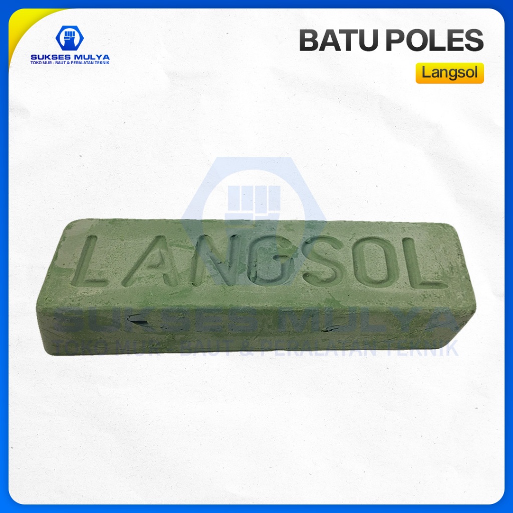 BATU POLES LANGSOL HIJAU PENGKILAP POLISH BESI STAINLESS STEEL