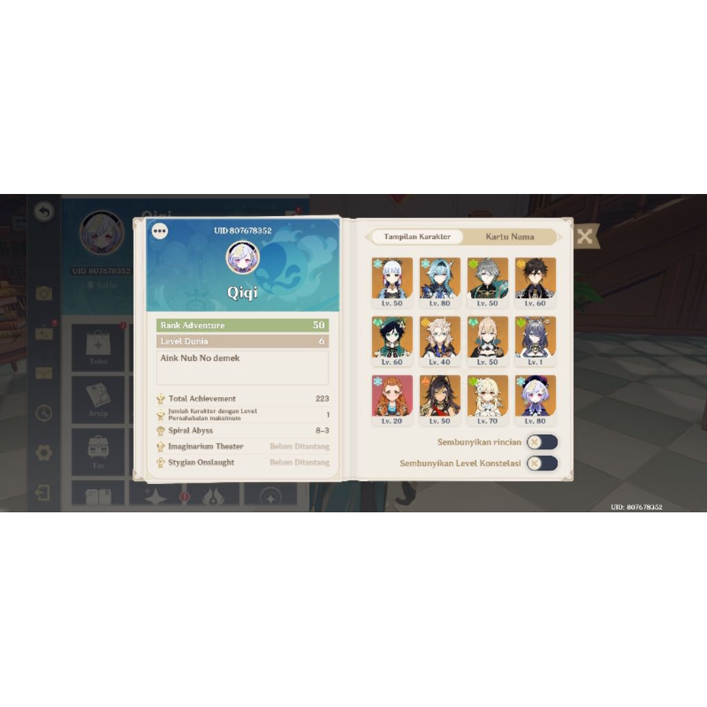 AKUN GENSHIN IMPACT AYAKA