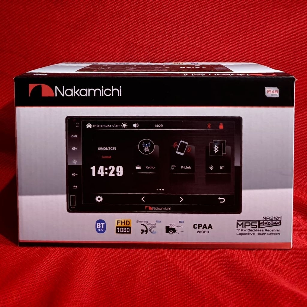Headunit 7 Inch Mp5 Deckless Nakamichi NA31011