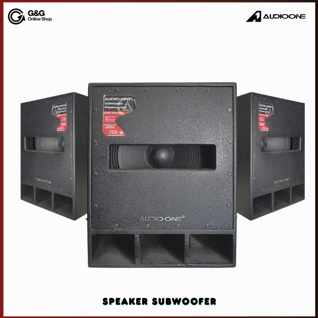 Subwoofer Aktif Pasif 15 /18 Inch Speaker AUDIO ONE H 115 & 118 Super Bass Sound System Lapangan IGG