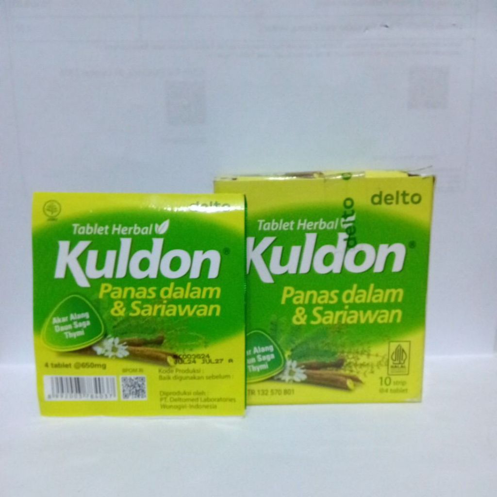 kuldon strip 4 tablet obat sariawan