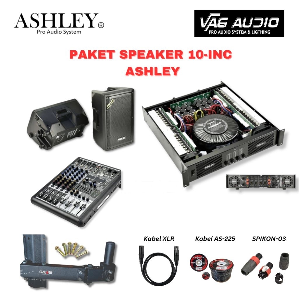 PAKET SPEAKER 10INC 5 SET BY ASHLEY DB10P