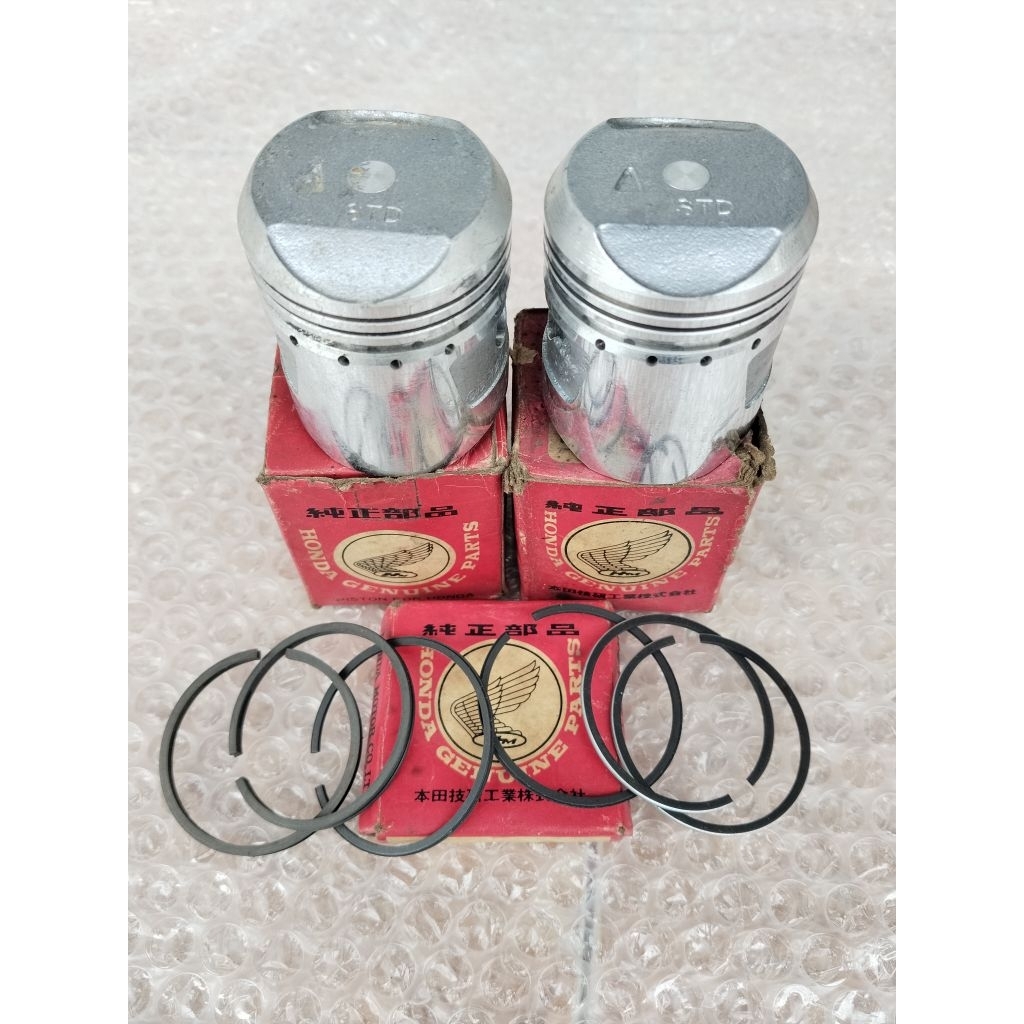 piston set ring piston piston kit ring piston Honda CB125 cb125 twin oversize standar original NOS