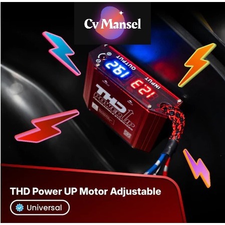 MANSEL - Power Up Motor Adjustable Universal Pengstabil Kelistrikan Motor Penguat Voltase Aki Motor 