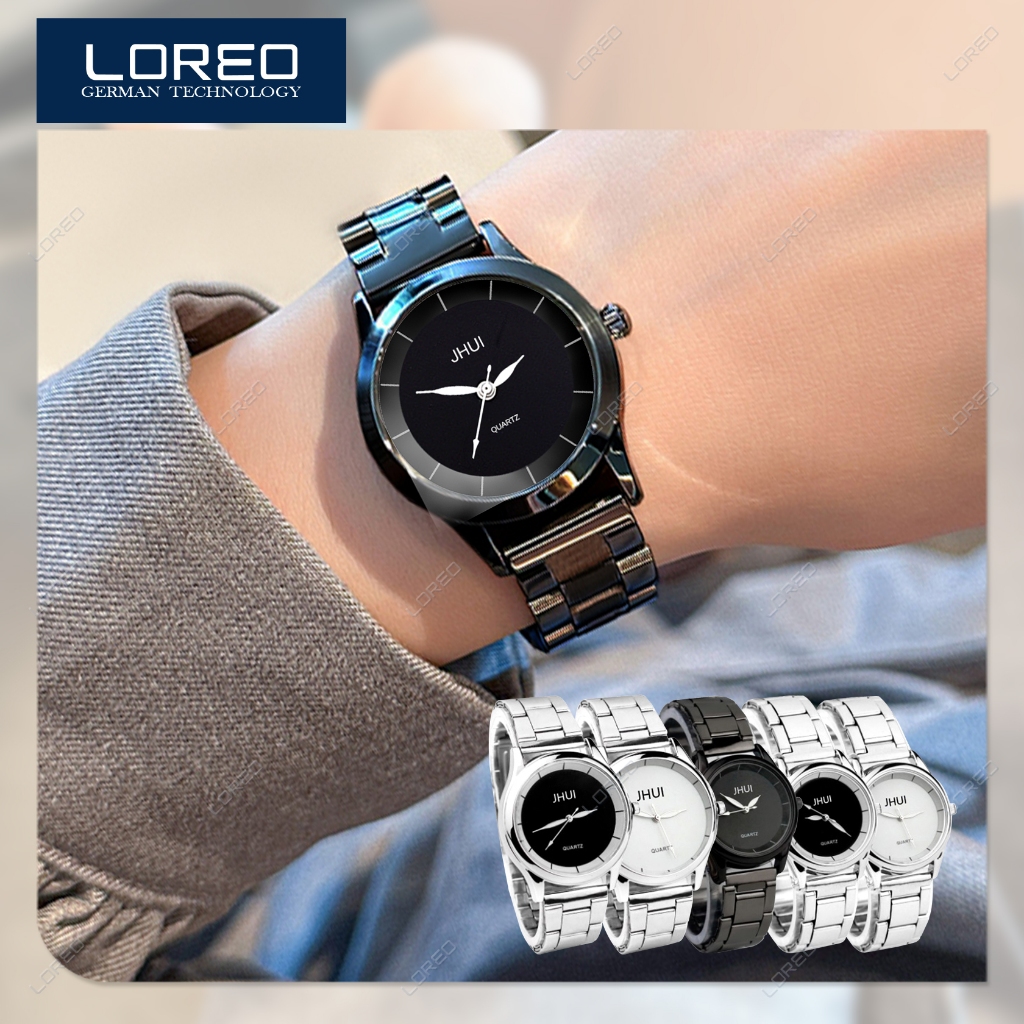 Loreo Jam Tangan Wanita Jhui Stainless Steel Analog Watch Casual Fashion