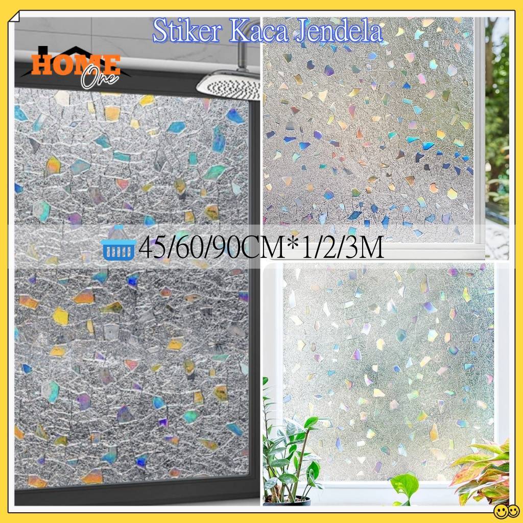 Stiker Kaca Jendela 90Cm x 3M /Stiker Kaca Premium Hologram Sunblast Mewah Glitter Sticker Kaca Jend