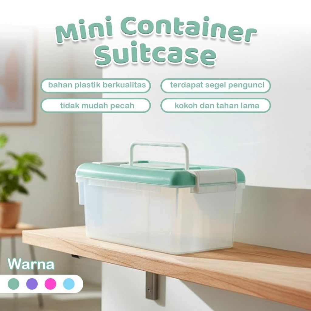 MINI CONTAINER SUITCASE / BOX SUITCASE / CONTAINER BOX MINI / KOTAK PENYIMPANAN SERBAGUNA