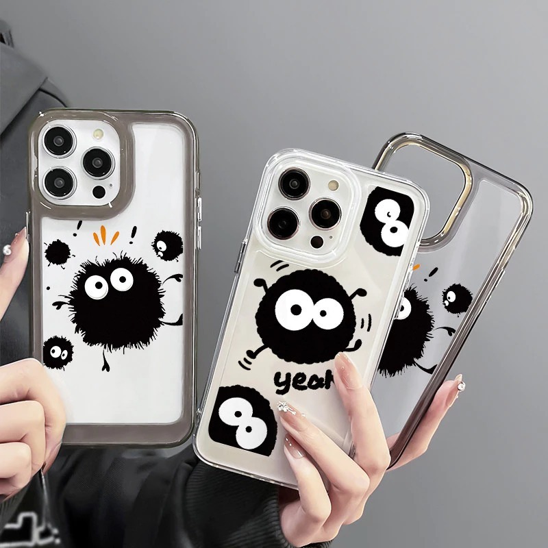 Casing transparan Lucu Space Bola Arang Clear case untuk Samsung A51 4G M40S A52 4G 5G A53 5G A54 5G