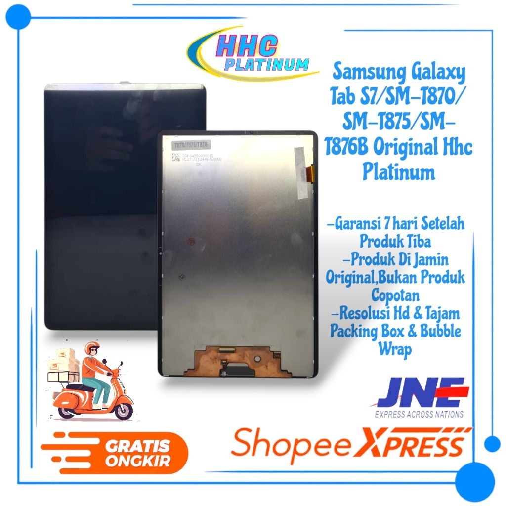 LCD TOUCHSCREEN SAMSUNG GALAXY TAB S7/SM-T870/SM-T875/SM-T876B ORIGINAL