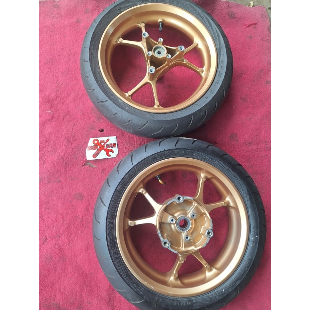 Velg Racing Depan Belakang Al New Nmax 155 B6H Bekas Original