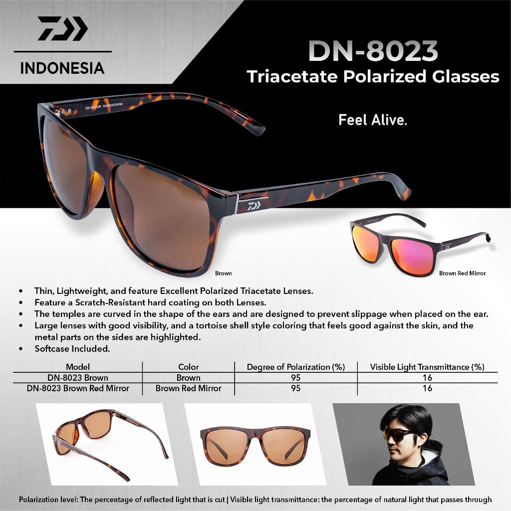 KACAMATA DAIWA ANTI UV DN 8023