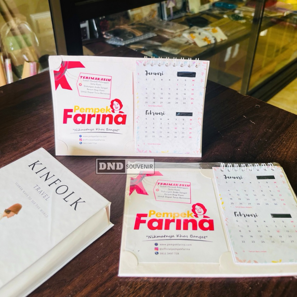 SOUVENIR KALENDER MEJA CUSTOM MURAH / SOUVENIR KALENDER DUDUK/ SOUVENIR KALENDER CUSTOM FOTO / KALEN