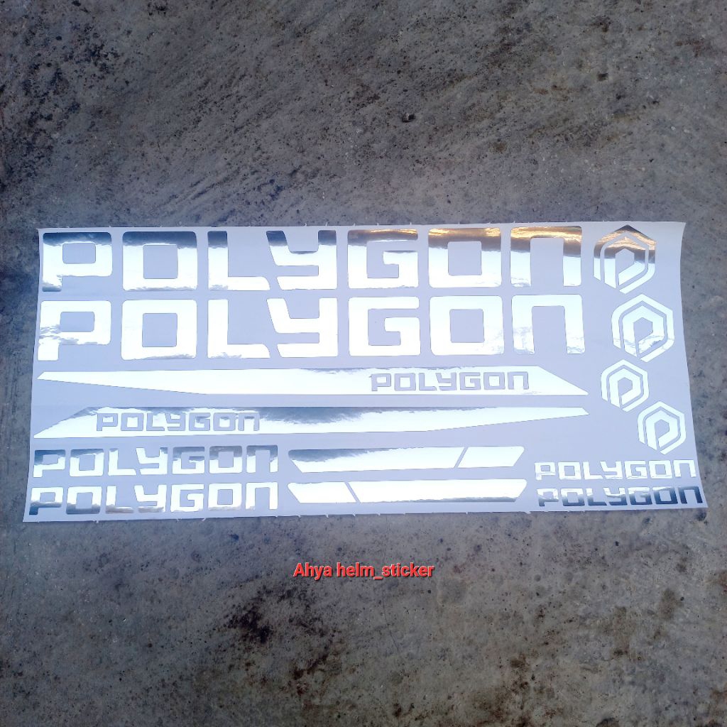 Sticker sepeda balap POLYGON cutting stiker sepeda MTB BALAP POLYGON CUTTING