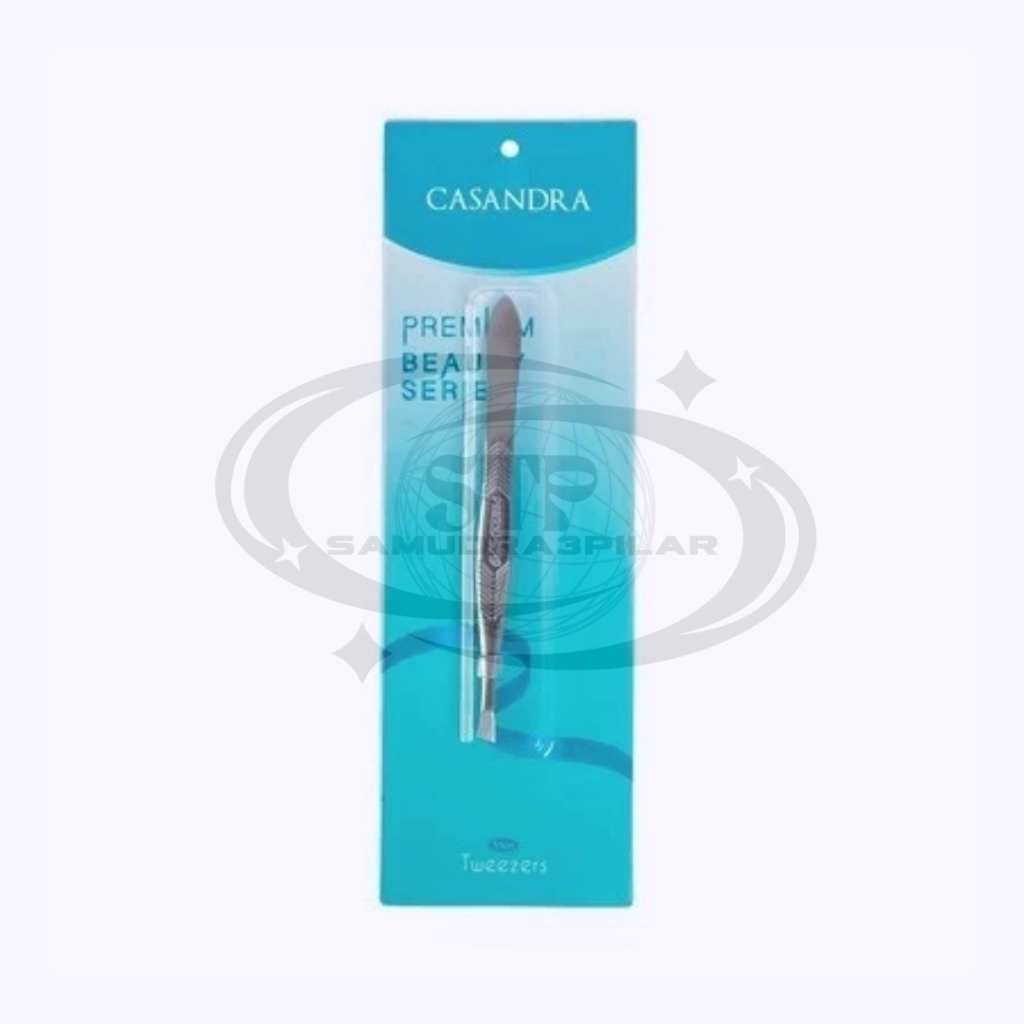 SAMUDRA Pinset CASSANDRA - Tweezer Miring - Alat Pencabut Bulu Uban Alis