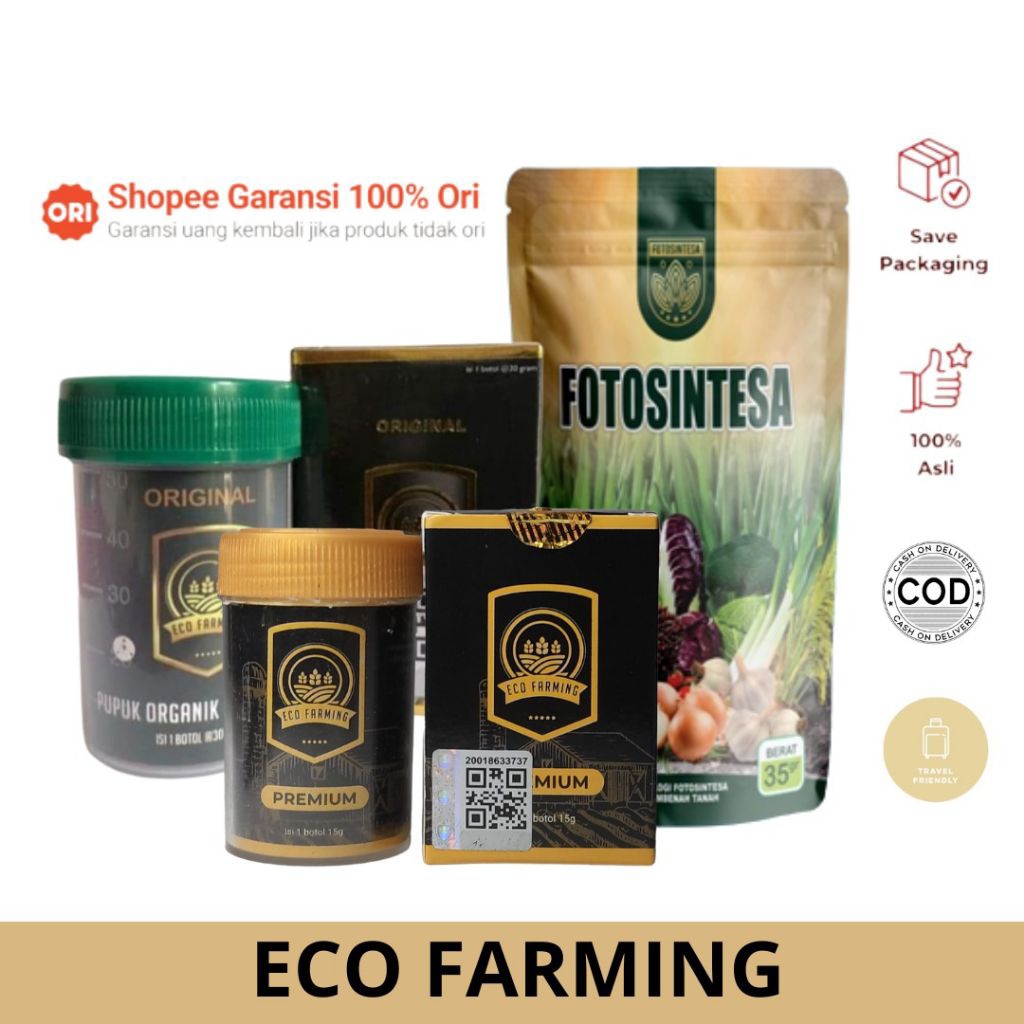 ( 100% ORI ) Pupuk Organik Eco Farming Original - Eco Farming Premium - Pupuk Organik Untuk Semua Je