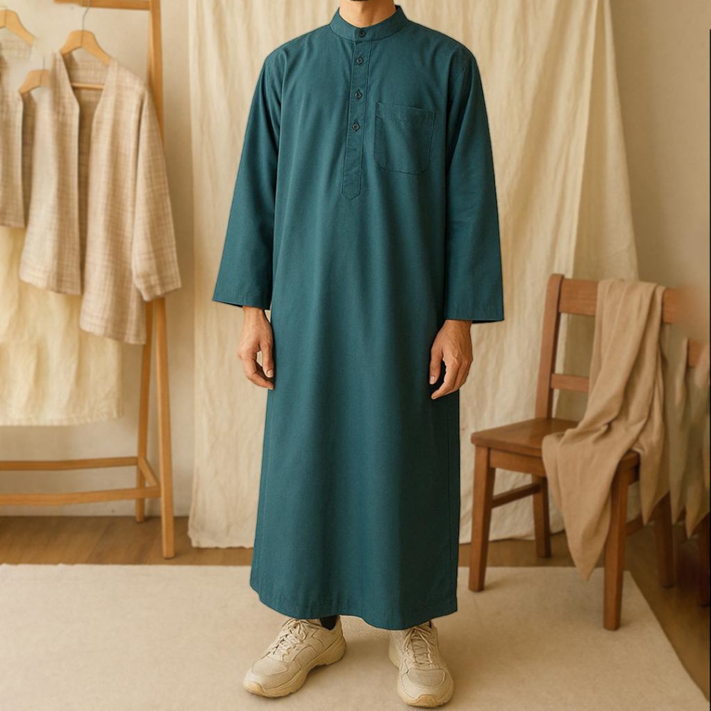 HOT SALE Nash Daily Wear Baju Gamis Jubah Pria Thobe KHALID Series Gamis Pria KHALID series