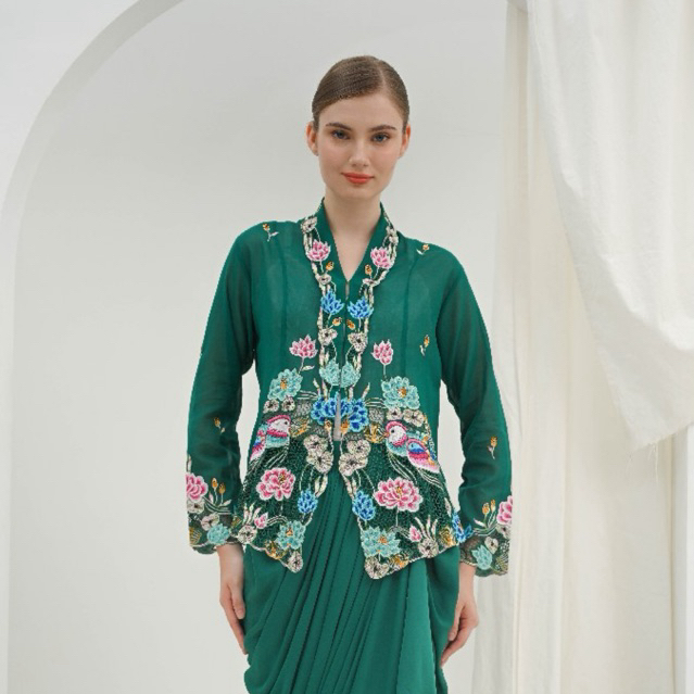 ZAALI Kebaya Dara Mandarin Duck