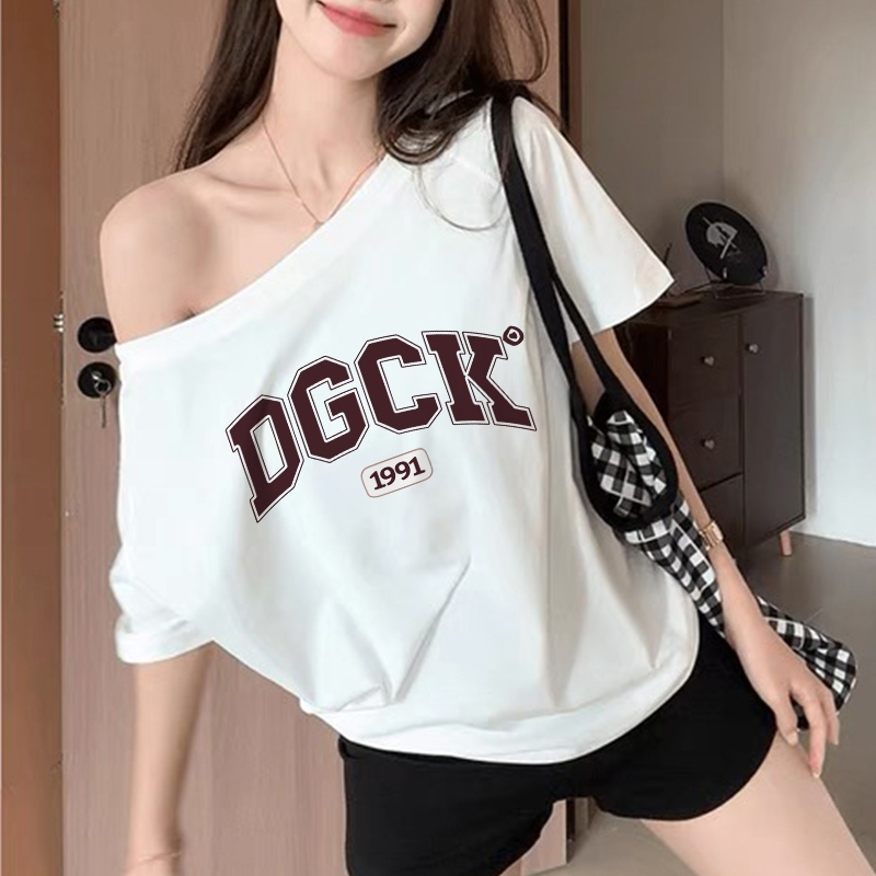 Lovful - Baju cewek kekinian ootd atasan | Atasan kaos vintage "DGCK“ kece | Kemeja atasan wanita of