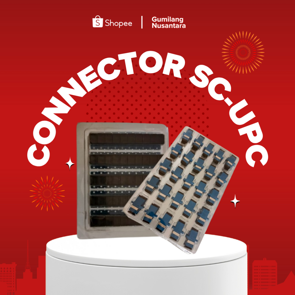 ADAPTER SC UPC SAMBUNGAN KONEKTOR SC UPC FIBER OPTIK