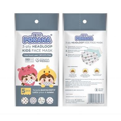 Pokana Mask SPECIAL PRICE Kids Headloop Isi 5