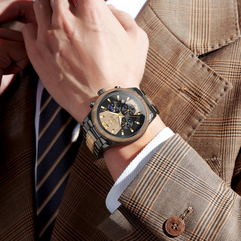 cuci gudang olves jam tangan pria anti air original stainless steel unik terbaru 2026 fashion tahan