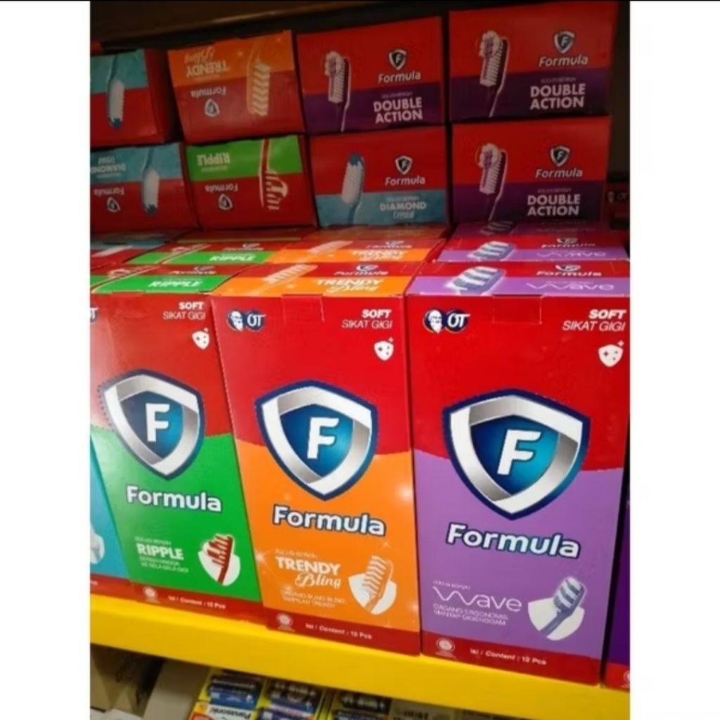 Sikat gigi formula 1 karton ( isi 6 Box x 12 pcs ) | Sikat gigi formula 1 dus