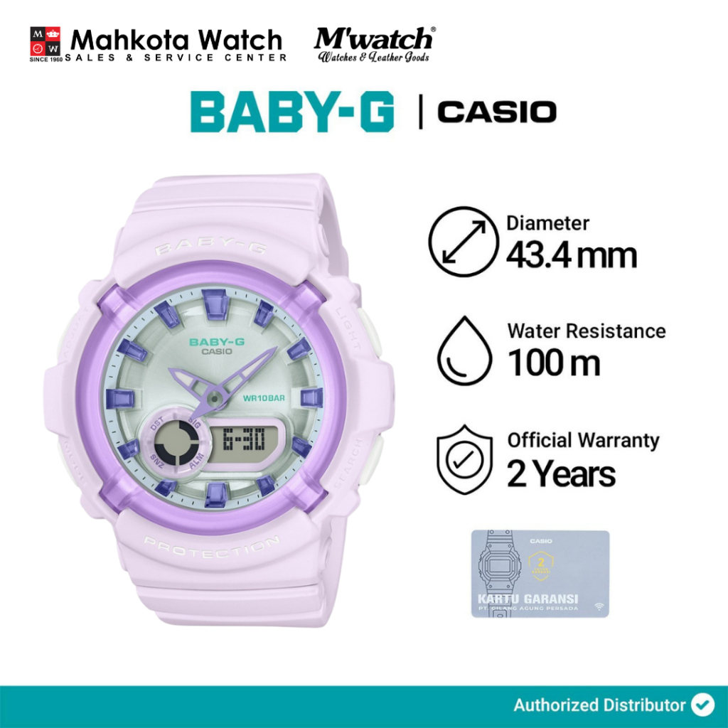 JAM TANGAN WANITA CASIO BABY-G BGA 280SW 6ADR