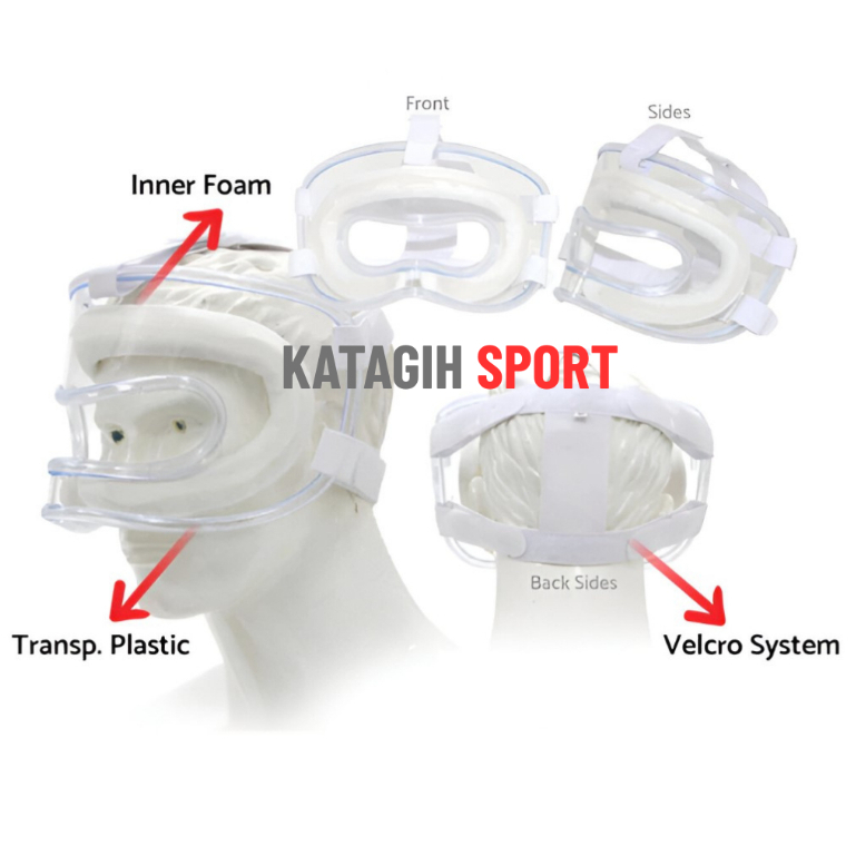 FACE MASKER KARATE TKD COMBAT / PELINDUNG WAJAH KARATE TKD COMBAT