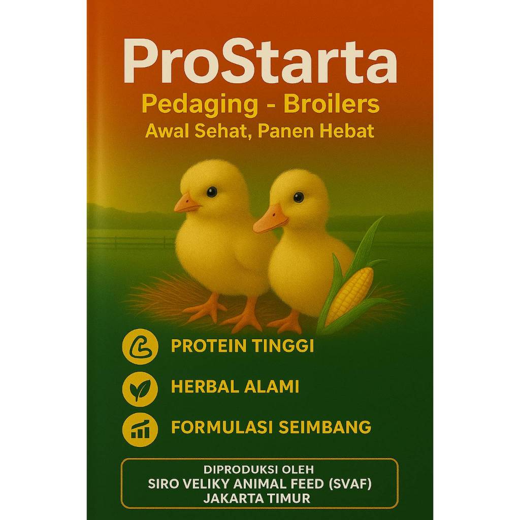 ProStarta - Pakan Unggas Pedaging, Fase Starter (DoC & DoD) - 1 Kg