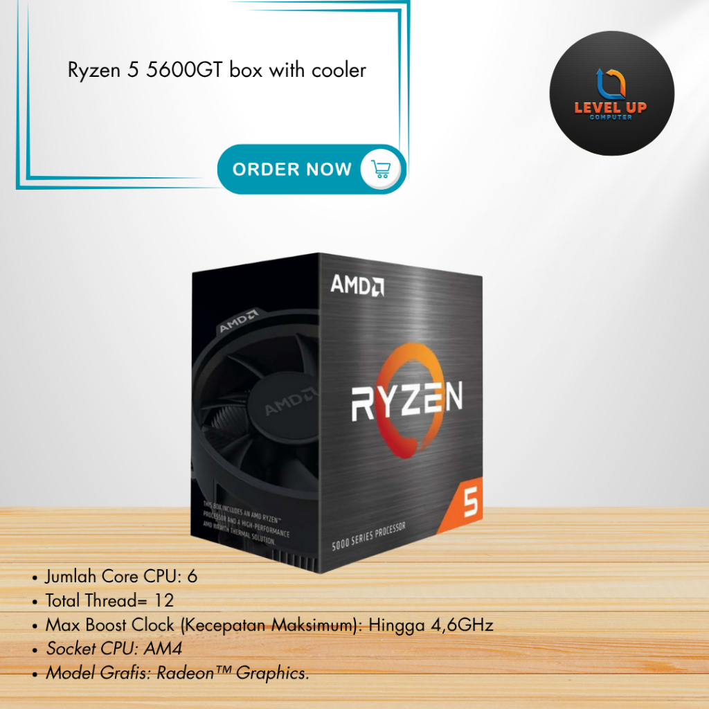 Ryzen 5 5600GT box with cooler