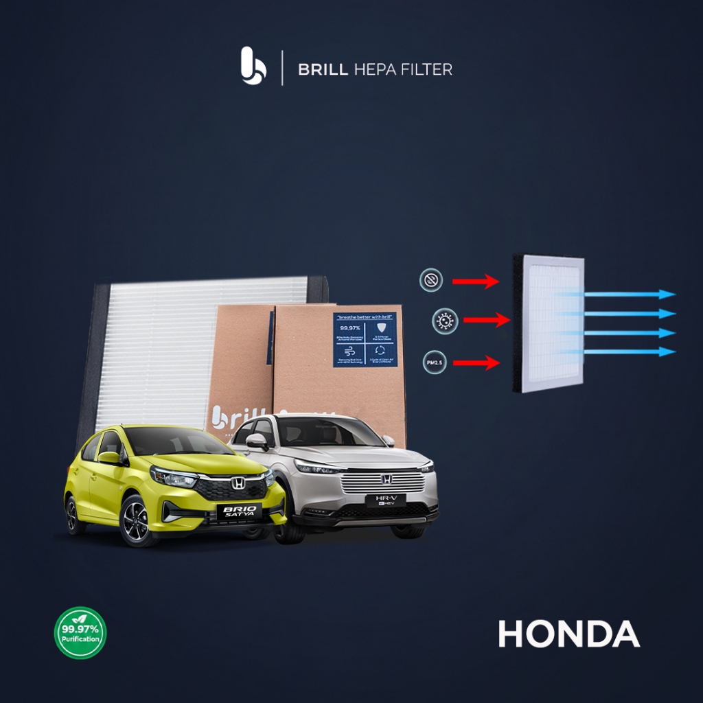 Brill HEPA Filter - HONDA - Filter Kabin Mobil/Filter AC Mobil/Car Cabin Filter/HEPA Filter Mobil